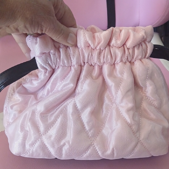 Victoria's Secret Light Pink Quilted Cosmetic Bag - Picture 5 of 7